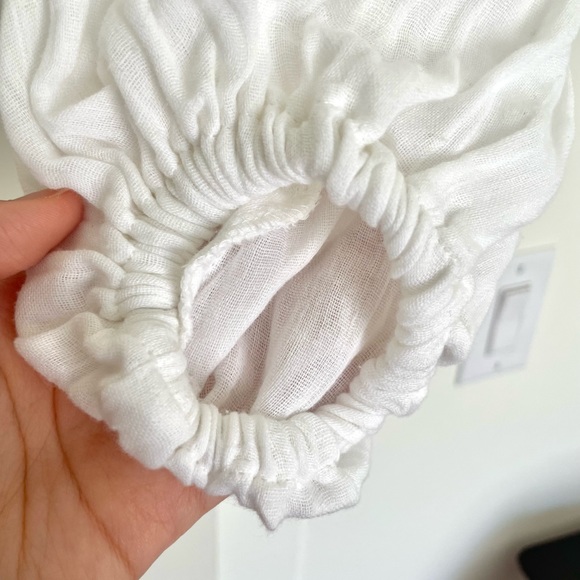 ASOS DESIGN natural crinkle long sleeve blouse with tie front - Picture 2 of 7